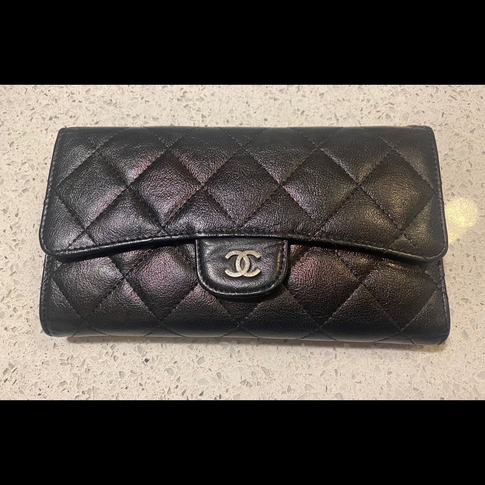 Authentic CHANEL Tri-Fold Wallet